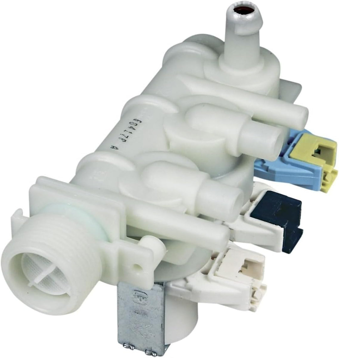 LUTH Premium Profi Parts Magnetventil 3-Fach 90° 10mm+11,5mmø Mit Reduzierung kompatibel mit Indesit