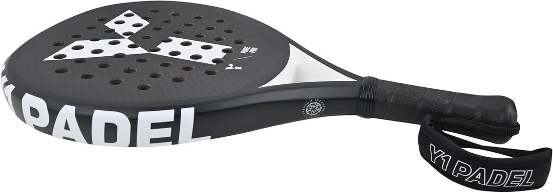 Y 1 Pure Pro Padelschläger für fortgeschrittene Spieler, runde Form