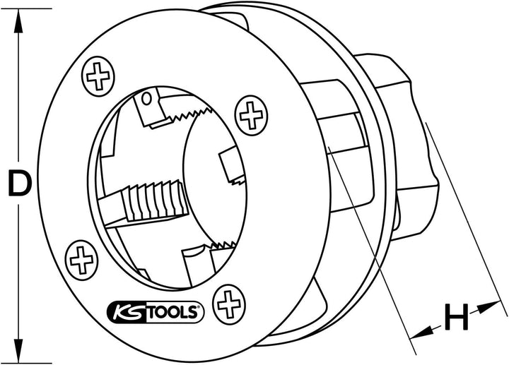 KS Tools 903.3301 Gewindeschneidkopf, Ø 3/8"