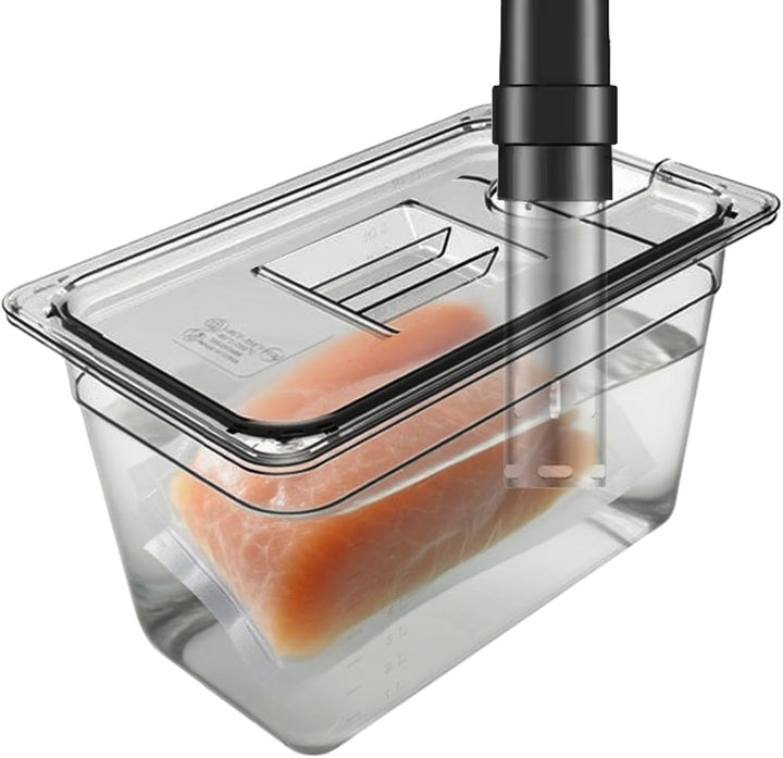 Sous-Vide-Behälter – Lebensmittelboxen mit Deckel, transparenter Aufbewahrungsbehälter, luftdichtes