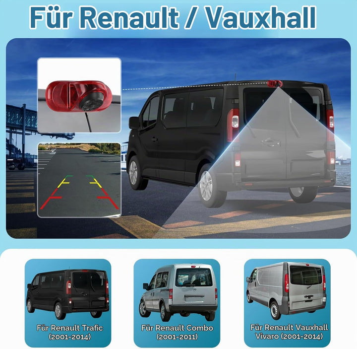 Bremslicht-Rückfahrkamera für Trafic, Combo und Vivaro
