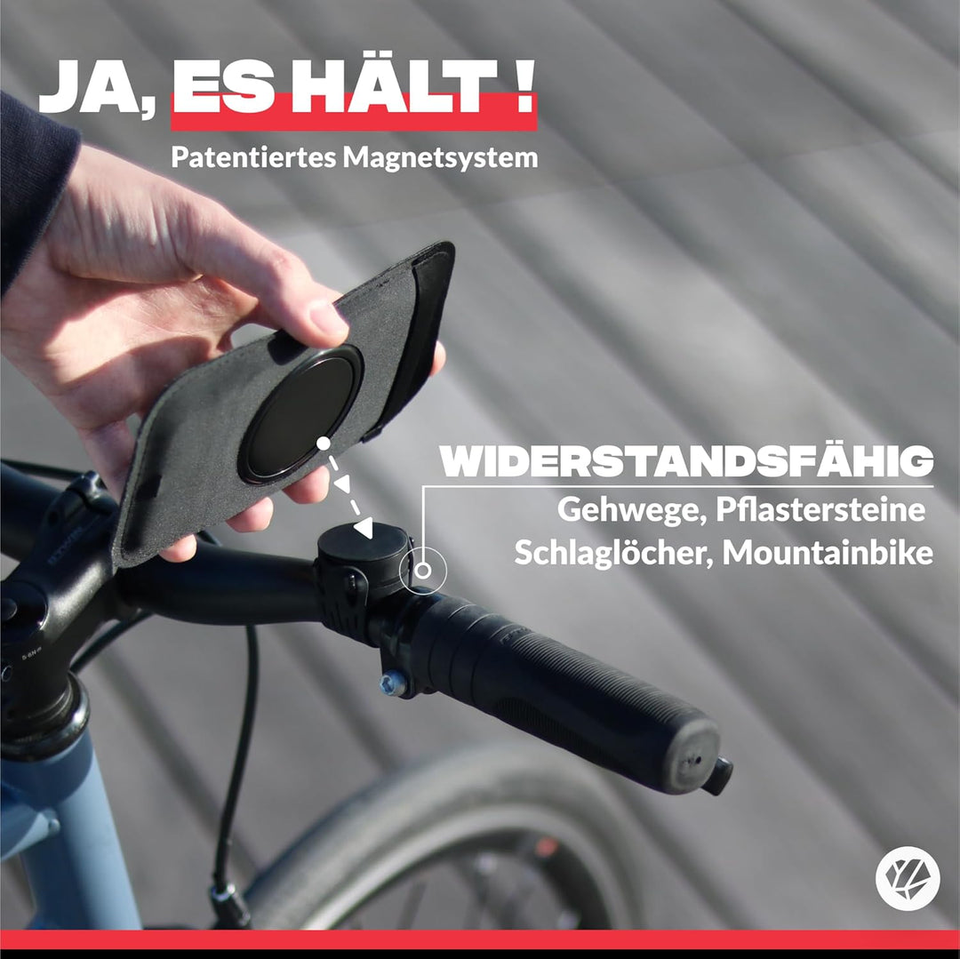 Shapeheart französische Innovation, Magnetische Fahrrad-Handyhalterung mit Abnehmbarer wetterfester