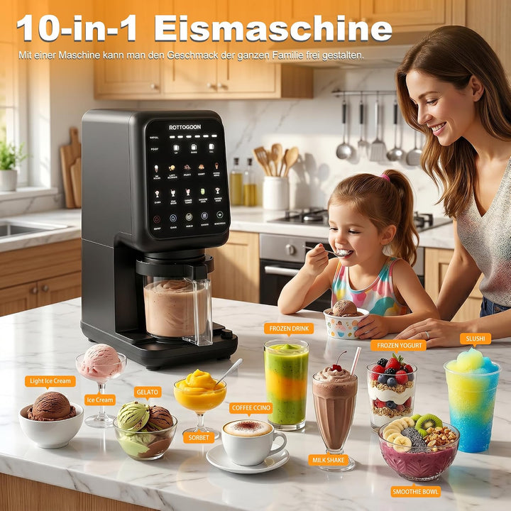 ROTTOGOON Eismaschine mit Mix In Funktion