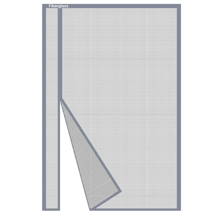 Risareyi Seitliche Öffnung Magnet Fliegengitter Balkontür 190x185cm, Grau
