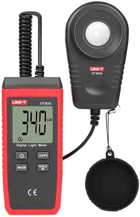 UNI-T UT383S Digital Light Meter Lux/FC Meter Luminometer Photometer 200,000 Lux Luminometer Photome