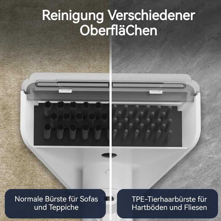 Greenote Teppichreiniger 600W kraftvolle Saugleistung, 4 lenkbare Räder für einfache Manövrierbarkei