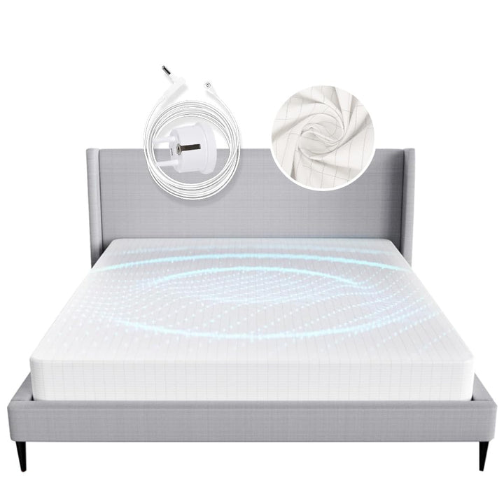RIQINXIN Grounding Bed Sheet Erdungsmatte Nach Eu-Norm,Erdungsbettlaken mit 10% Silberfaser und 90%
