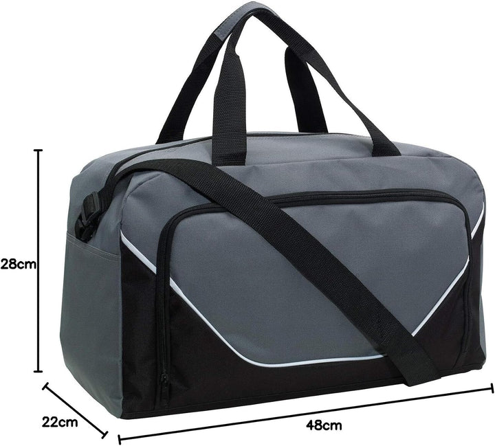 Preiswert &amp; Gut Sporttasche 48x22x28cm Fitnesstasche 410Gr Umhängetasche Grau, Grau