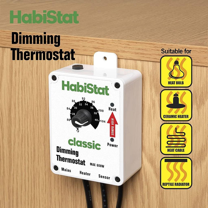 Habistat Dimmbares Thermostat mit hoher Reichweite., Dimmbar