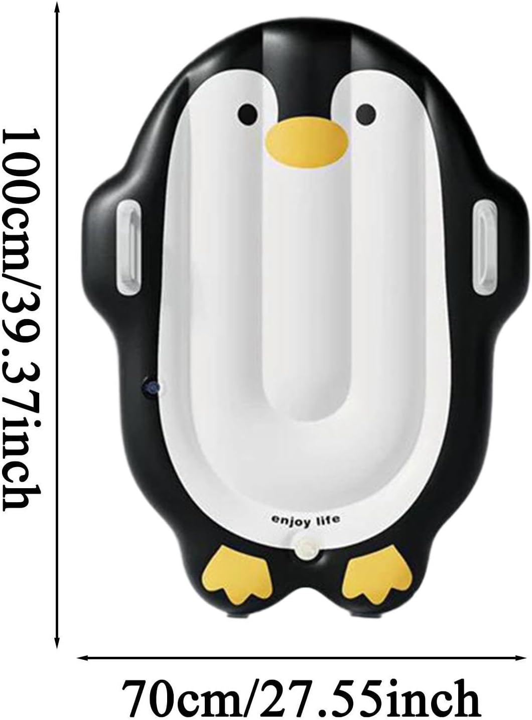 Aufblasbares Kinder-Surfbrett – Niedliches Pinguin-Design mit Haltegriff