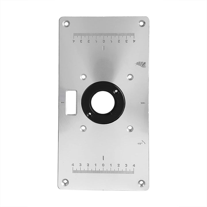 Omabeta Router Table Insert Plate Set Aluminium Board Trimmmaschine Flip Board mit 4 Ringen und Schr