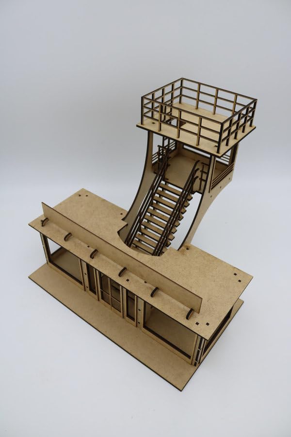 AT-BA Modellbau 220142 Slotcar Deko Kontrollturm