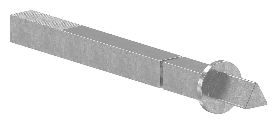 STEINBACHER© | Spezialstift für Müllräume, 1x Dreikant 8mm, 1x Vierkant 8 x 8mm, Edelstahl V2A