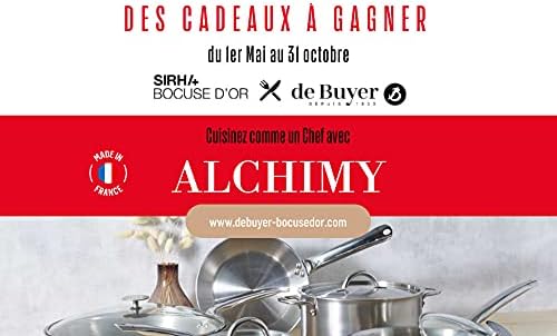 De Buyer Alchimy Kochtopf ohne Deckel, 3-lagiger Edelstahl, 16 cm, ohne PFAS, Kochbeherrschung, Edel