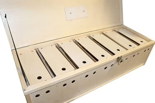 Hemel Transportkiste aus Sperrholz 6 Fächer, Taubenkiste, transportieren, Taubenkorb,