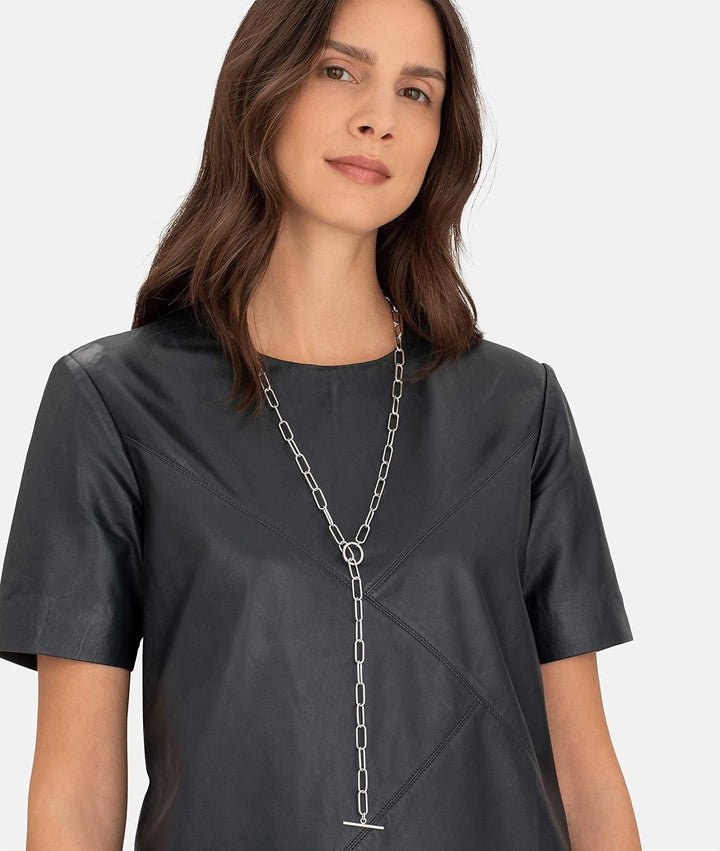 Liebeskind Damen Kette Edelstahl (Silber)