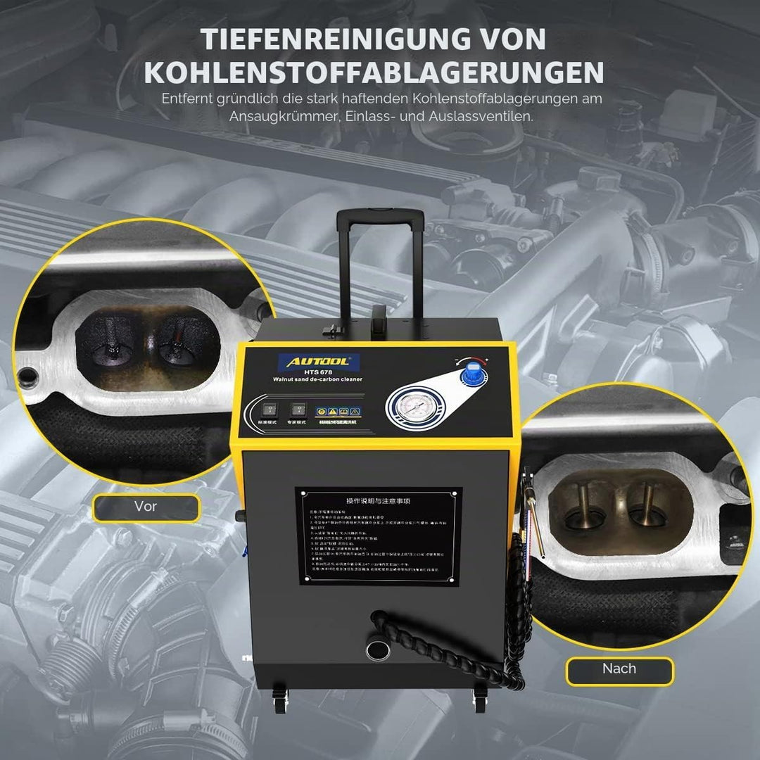 AUTOOL Walnut Blaster Cleaner, Automotor Kohlenstoffablagerungs Ansaugrohrventil Reinigungsmaschine