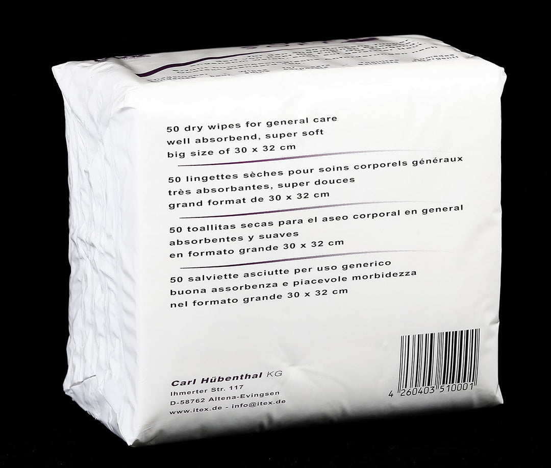 itex Supersoft (Das Original), 900 seifenfreie Baby-Pflegetücher, trocken, aus Viskose &amp; PES, sehr w