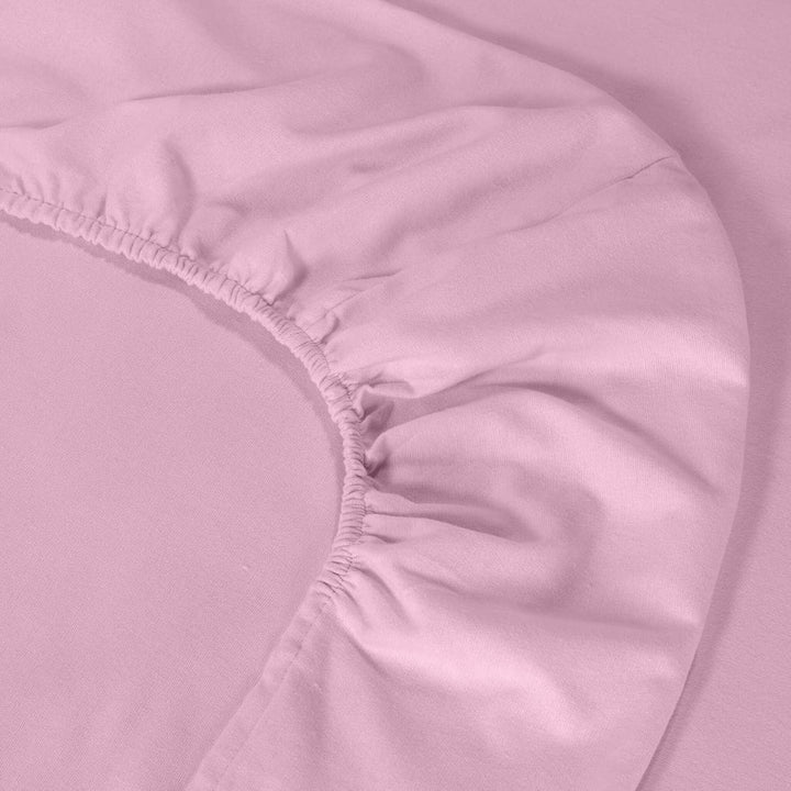 Caleffi - Bettwäsche einfarbig Flanell einfarbig für Einzelbett Rosa, Einzelbett Rosa