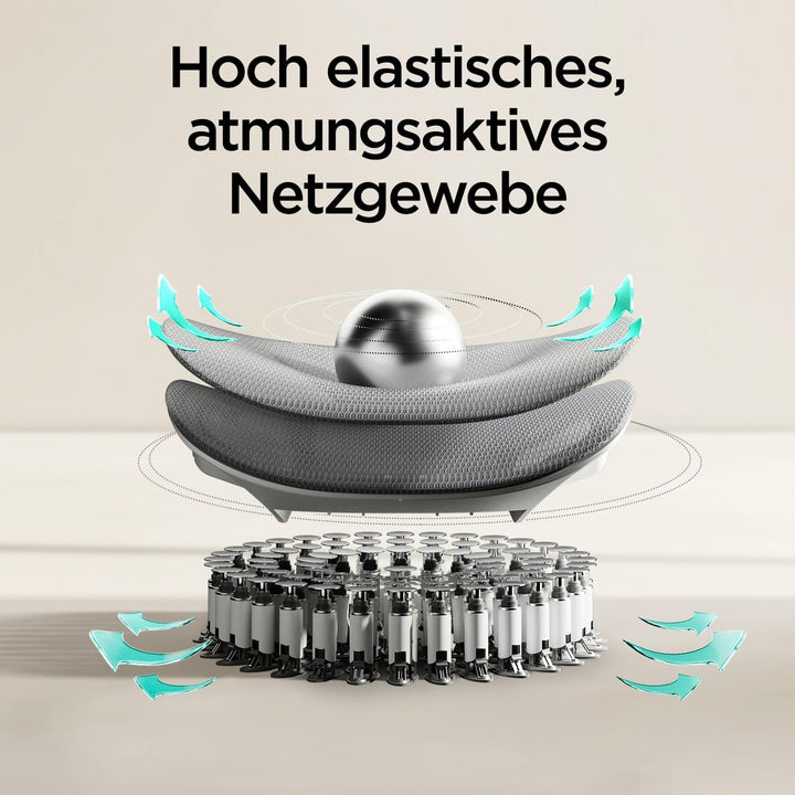 Hbada E3 Air Ergonomischer Bürostuhl mit 3-Zonen dynamischer Lendenwirbelstütze, Schreibtischstuhl m