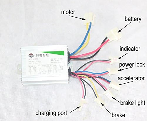 L-faster 24V36V 350W Motor Kit Electric Gokart Engine System with Gas Pedal Electric Child Bike Conv