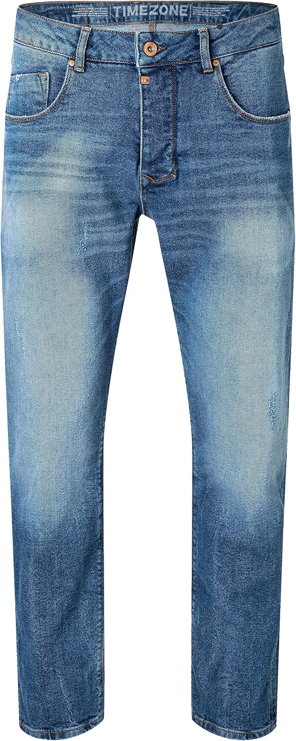 Timezone Herren Comfort Matztz Jeans 34W / 32L Light Riged Wash, 34W / 32L Light Riged Wash