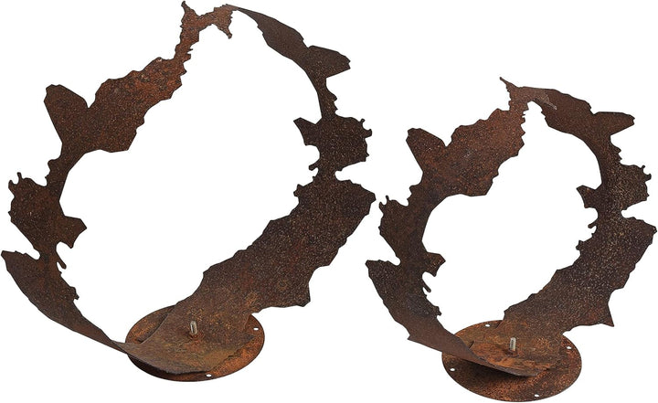 ESTEXO Dekofigur Gartendeko Edelrost Skulptur Gartenskulptur Rost Figur Dekoration Deko 48 cm, 48 cm