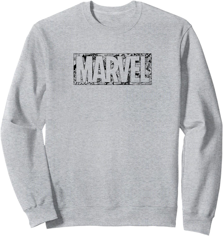 Marvel Comic Logo Black Sweatshirt