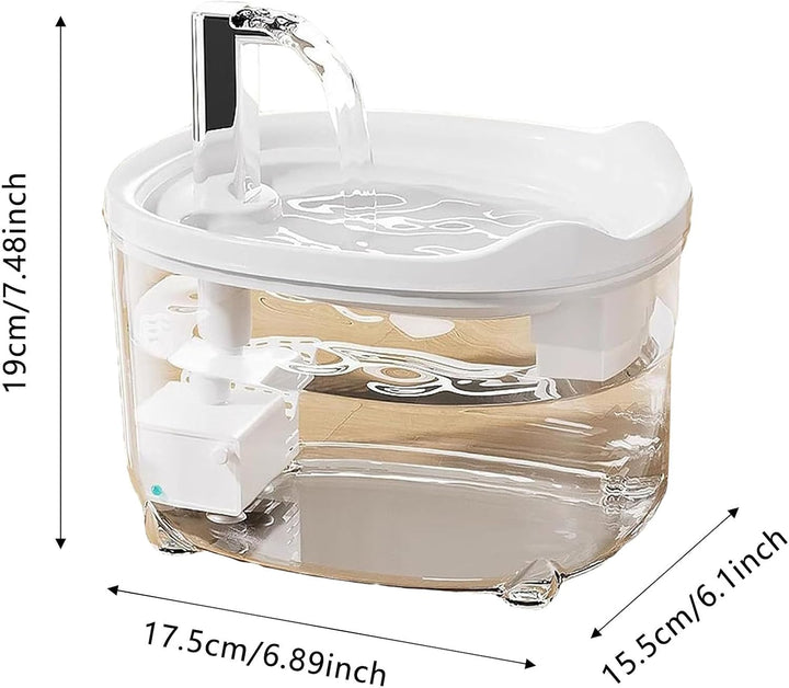 Wasser Dreifachfilter Haustierwasser 2025 5072 OZ Automatisch Leise Mit LED-Anzeige Für Katzen Hunde
