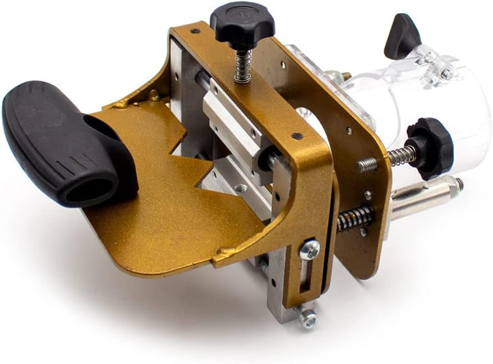 LeTkingok 2 in 1 Holzbearbeitung Mortising Jig für Trimming Machine, Slotting Bracket Unsichtbare Fa