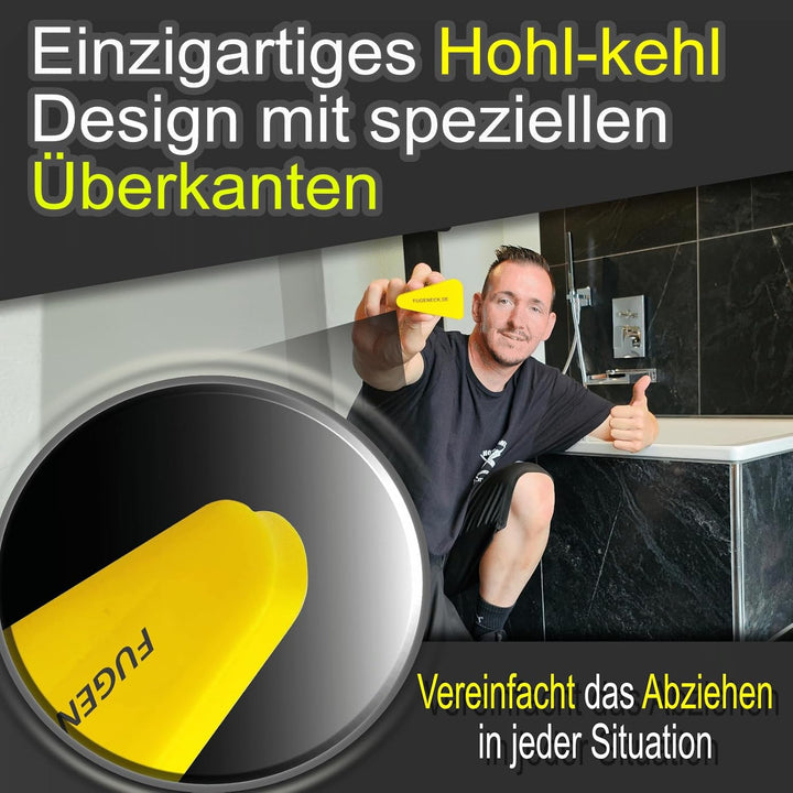 Das perfekte Fugenabzieher Set mit allem was du brauchst - einzigartiges Design mit speziellen Überk