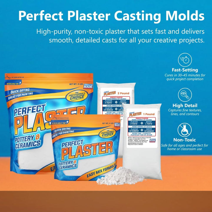 Perfekt Putz Keramik &amp; Keramik Guss Material 4Lb weiss, Wei 4Lb