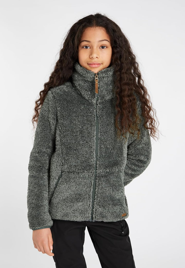 Protest Mädchen Oberteil Mit Durchgehendem Reissverschluss Riri JR 140 Misty Green, 140 Misty Green