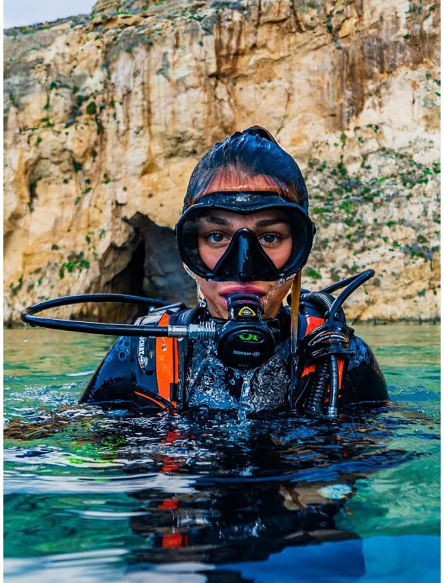 BEUCHAT Unisex-Adult Maxlux S Diving Mask Einheitsgrösse hellblau, Einheitsgrösse hellblau