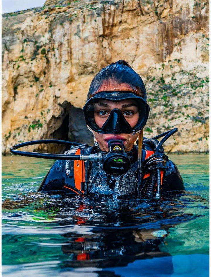 BEUCHAT Unisex-Adult Maxlux S Diving Mask Einheitsgrösse hellblau, Einheitsgrösse hellblau