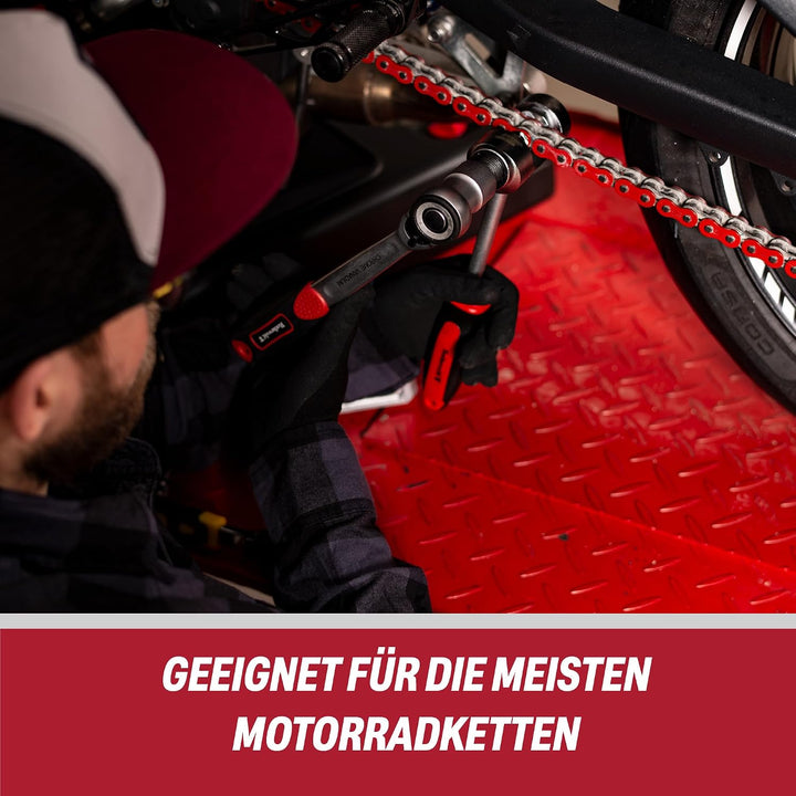 Rothewald Kettennieter Motorrad – Kettennietwerkzeug &amp; Kettentrenner für die meisten Motorrad-Antrie