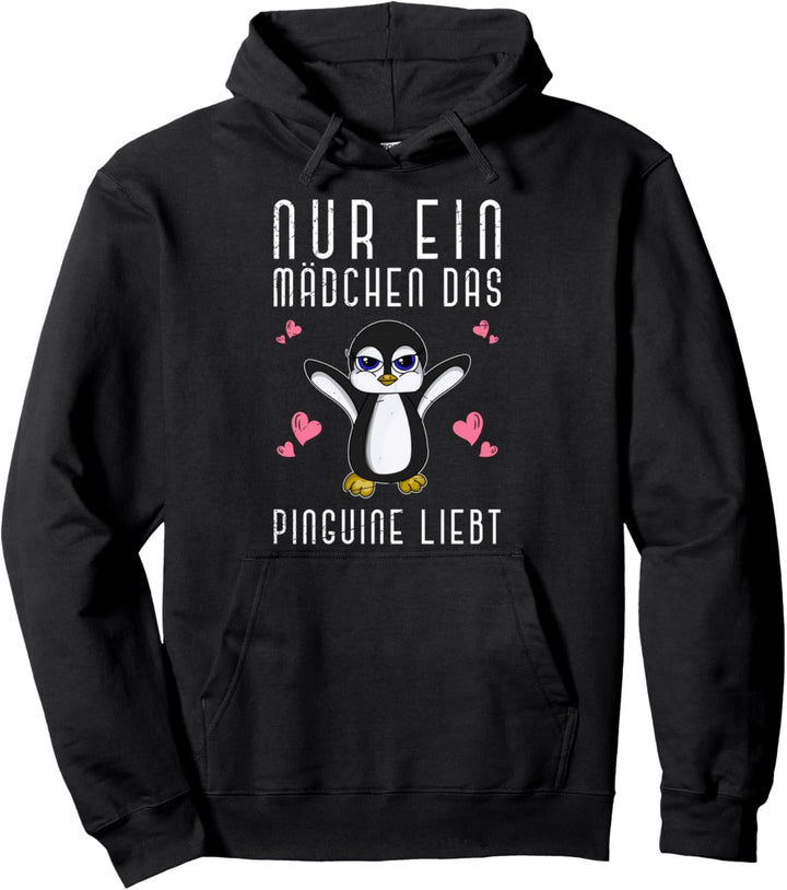 Nur ein Mädchen das Pinguine liebt Antarktis Tier Pinguin Pullover Hoodie