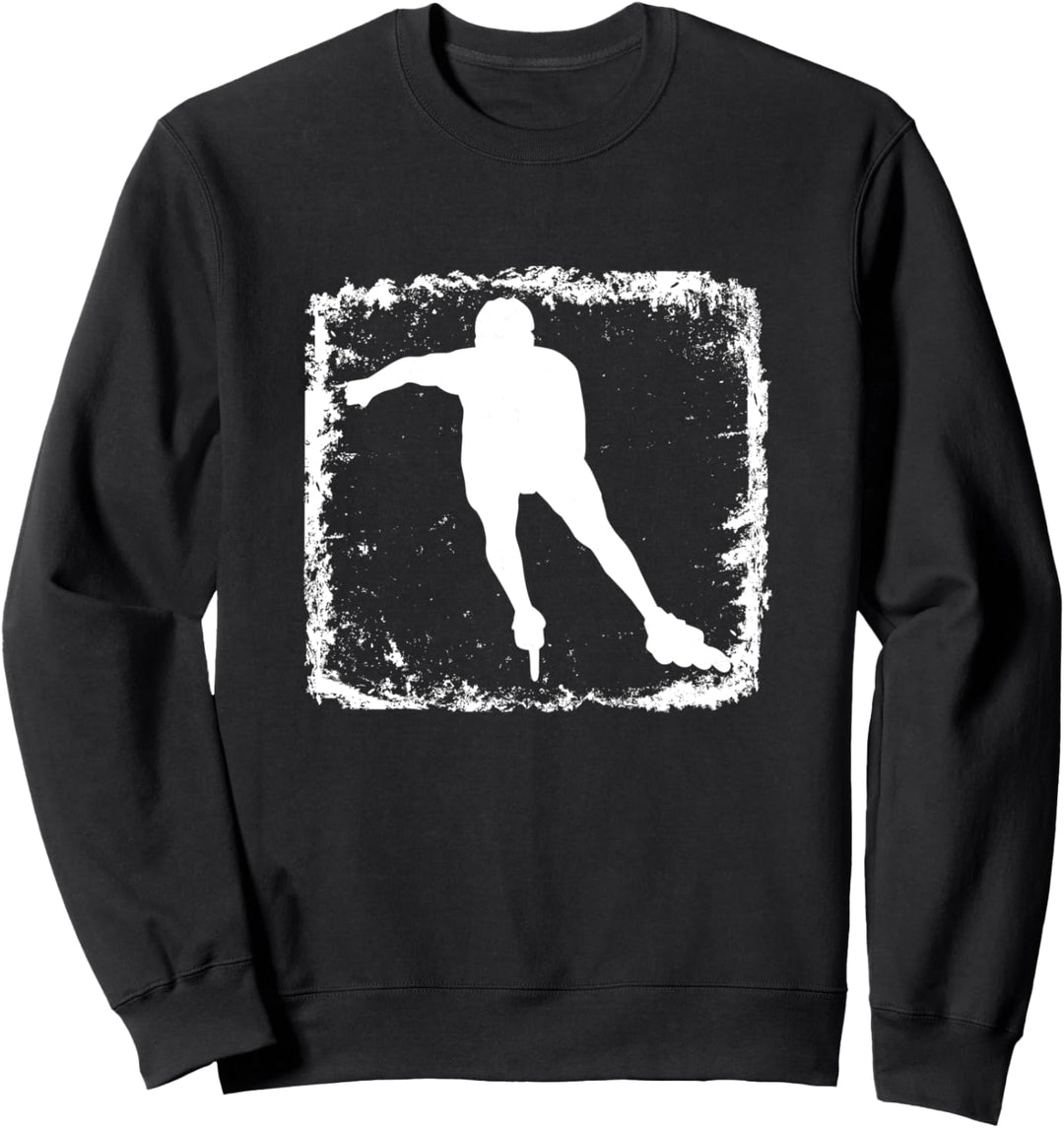 Skate Skater Skating Rollschuhläufer Rollschuhe Geschenk Sweatshirt