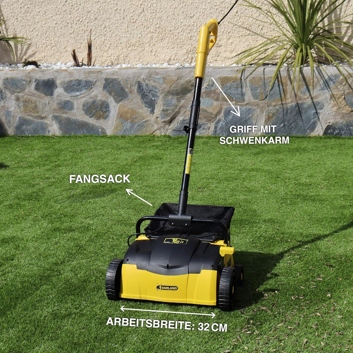 Garland Comber 302 E - Artificial Grass 1400 W - 32 cm - Collection Bag 25 L