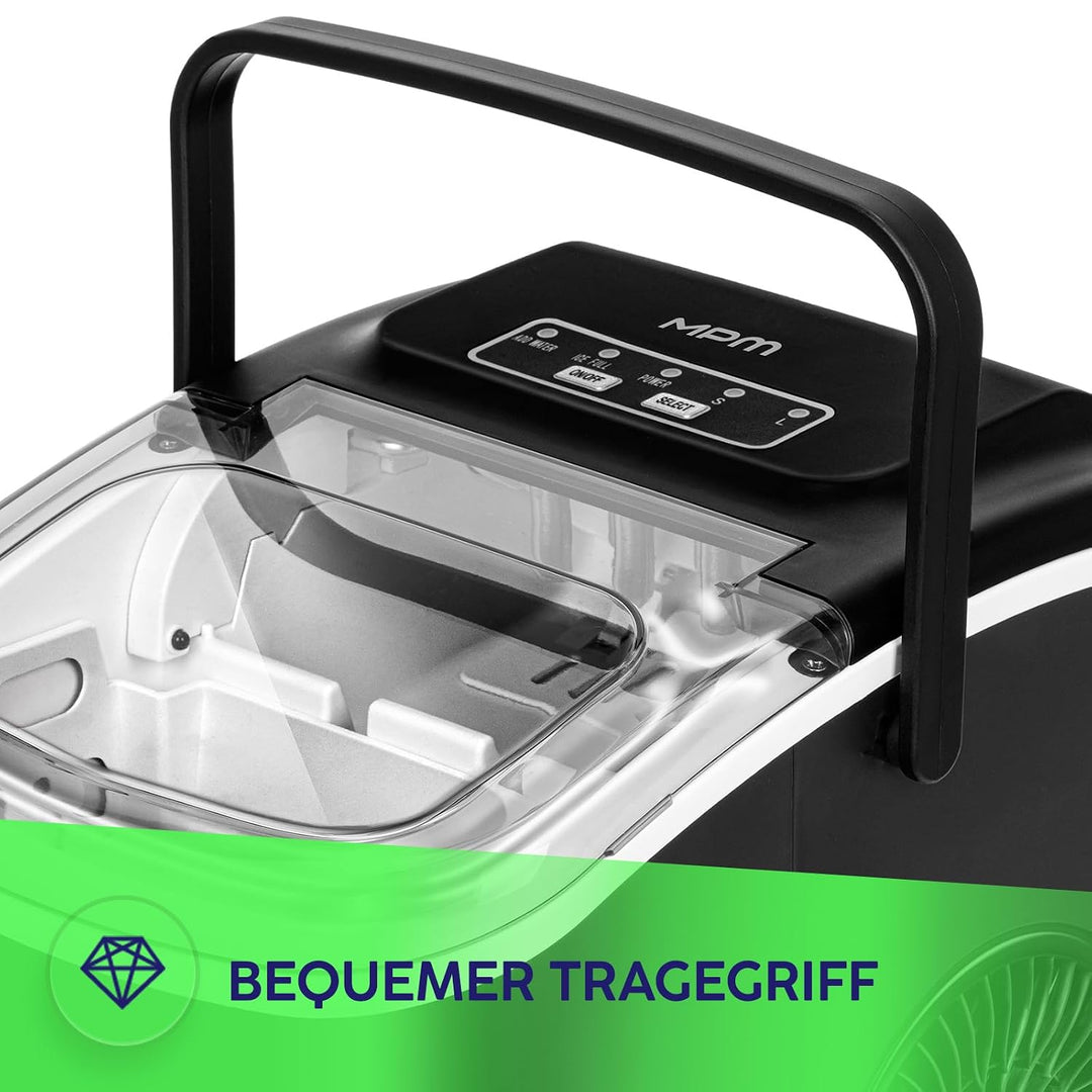 MPM Eiswürfelmaschine, 12 kg/24 h, 2 Grössen, Selbstreinigung MKD-105