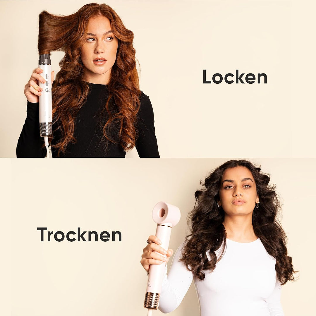 Warmluftbürste Heissluftbürste 6-in-1 Set, Lockenbürste, Stylingbürsten, 135.000 U/min, ionischer Ho