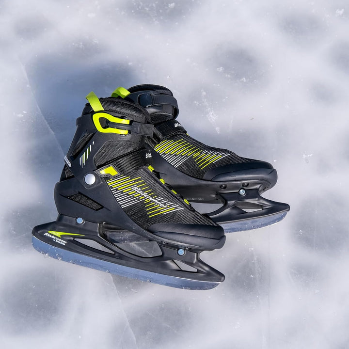 Bladerunner Igniter Ice Allround-Schlittschuh für Freizeitläufer, Herren, Schwarz/Limette 42.5 (UK: