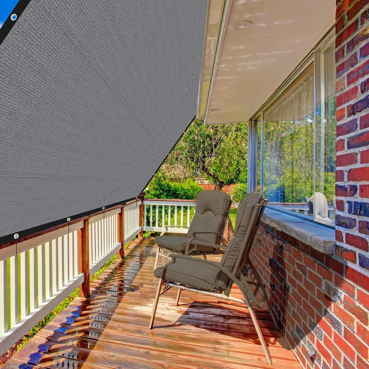 Sonnenschutz-85% Shading Rate UV-Beständiges,Sonnensegel Mit Einfassung Mit Ösen Einfachen Aufhängen