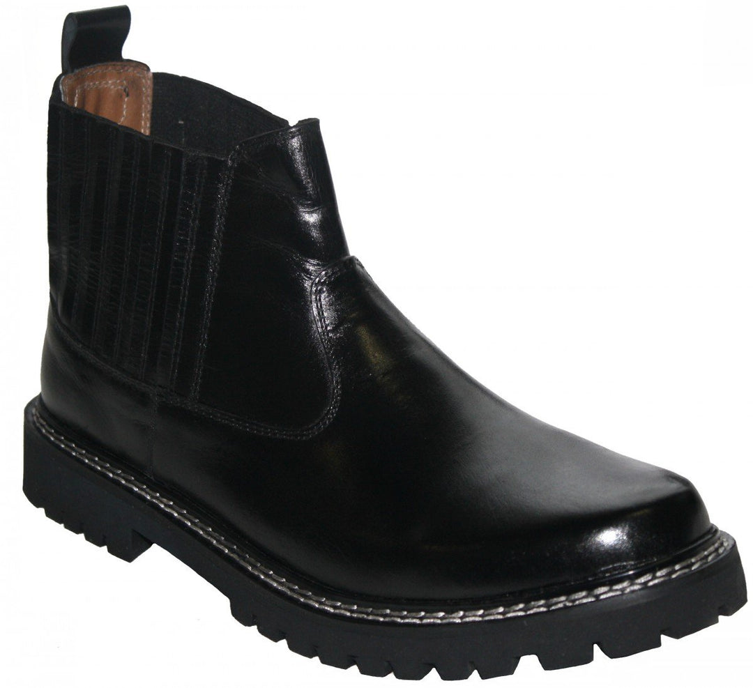 German Wear Motorradstiefel Chopper Western Reiter Motorradschuhe Stiefel Echtleder, Schuhgrösse:47