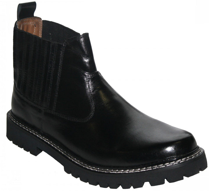 German Wear Motorradstiefel Chopper Western Reiter Motorradschuhe Stiefel Echtleder, Schuhgrösse:47