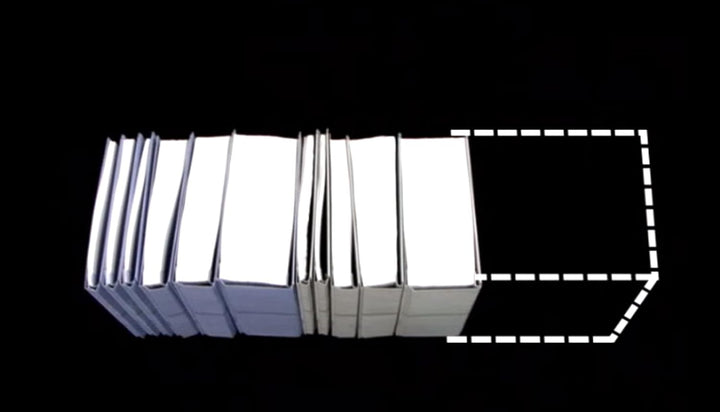 PLUS Japan, Zero Max Platzsparordner in Blau, 10er Pack (1x 10 Ordner) 10 x Blau A4, 10 x Blau A4