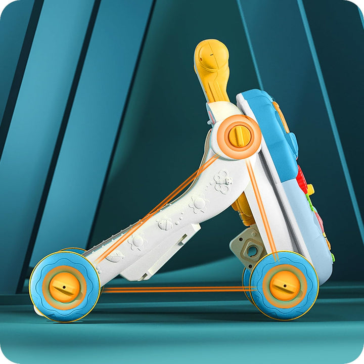 Ricokids Lauflernwagen Spieltisch für Kinder ab 18 Monaten - 5in1 - Laufwagen Laufhilfe - Klavier Mu