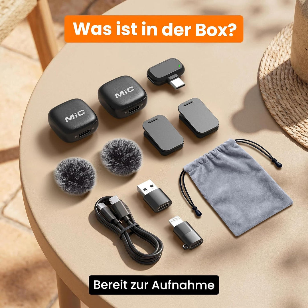 Handy Mikrofon Mini für iPhone Android und PC,für TikTok,Interview