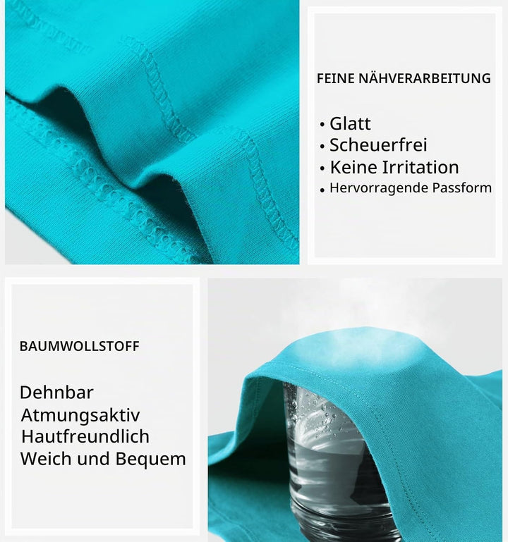Charmo Unterhemd Damen BH-Hemd Basic Racerback Tank Tops mit Regal-BH Baumwoll Stretch eng Top Slim