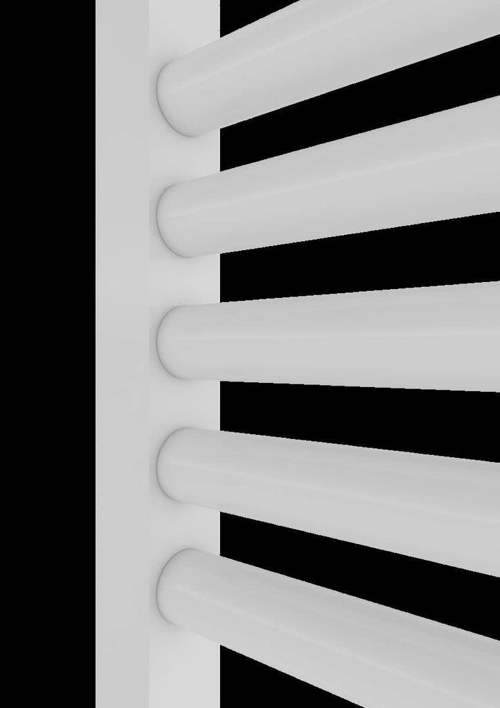 MERT Comfort Badheizkörper 400x1600mm Mittelanschluss verchromt im Kupfer/Nickel Bad gebogene Querro